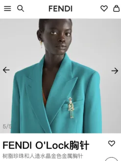 Alternative view of FENDI Pins & Brooches F020260401048549