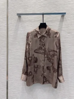 HERMES Shirts & Polos Silk S-XL C55202605282442149