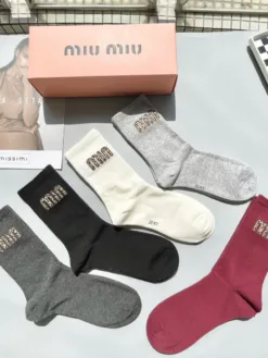 Alternative view of MIU MIU Socks D520260503149149