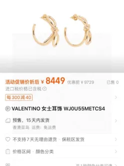 Alternative view of VALENTINO Earrings E320260504001549