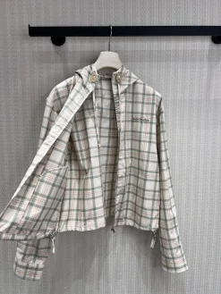 Alternative view of ACNE STUDIOS Coats & Jackets Cotton (White-Green-Pink) S-M-L B75202606010816119