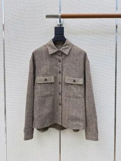 ACNE STUDIOS Coats & Jackets Wool (Brown) S-M-L B95202606010743129