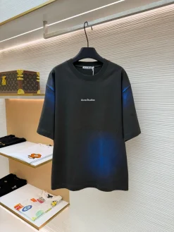 ACNE STUDIOS T-shirts & Vests Cotton (Black-Blue) S-XL A2520260613017279