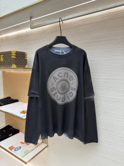 ACNE STUDIOS T-shirts & Vests Cotton (Black) XS-L A6520260613036299