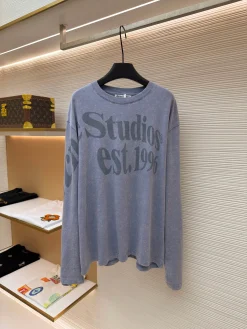ACNE STUDIOS T-shirts & Vests Cotton (Blue-Grey) XS-L A4020260613036389