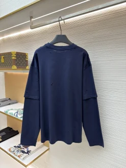 Alternative view of ACNE STUDIOS T-shirts & Vests Cotton (Navy Blue-White) S-L A6520260613067199