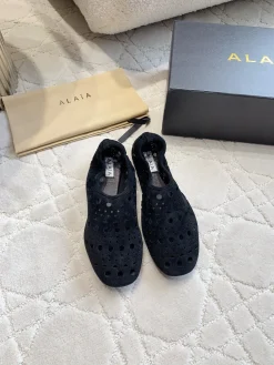 ALAIA Flats & Loafers Suede (Black) EU35-39 C10202606030005129