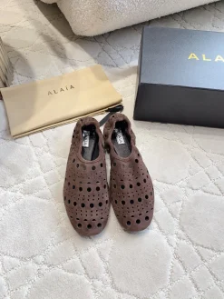 ALAIA Flats & Loafers Suede (Brown) EU35-39 C10202606030006129