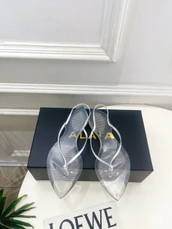 ALAIA Sandals & Mules PVC (Clear-White) EU35-39 A8020260603000899