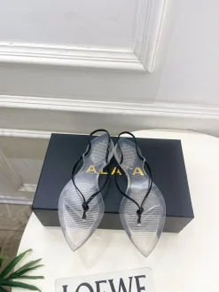 ALAIA Sandals & Mules Rubber (Clear-Black) EU35-39 A8020260603000999