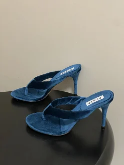 ALAIA Sandals & Mules Velvet (Blue) EU35-39 B90202606030010129
