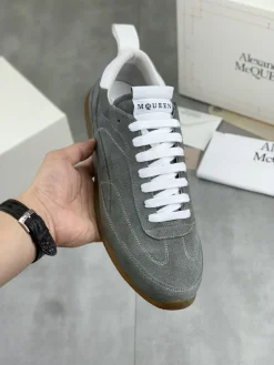 Alternative view of ALEXANDER MCQUEEN Sneakers & Trainers Suede (Gray-White-Brown) EU39-44 B90202606030016129