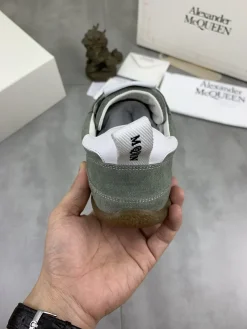 Alternative view of ALEXANDER MCQUEEN Sneakers & Trainers Suede (Green-White-Brown) EU39-44 B90202606030018129