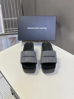 Alternative view of ALEXANDER WANG Slides & Slippers Rubber (Black-Silver) EU35-41 B60202606030024119