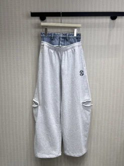 ALEXANDER WANG Trousers & Shorts Cotton (Gray-Blue) S-L B75202606011768119