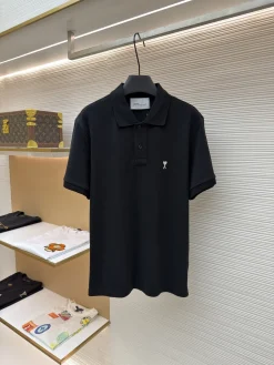 AMI Shirts & Polos Cotton (Black) S-XL A3020260613064689
