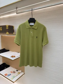 AMI Shirts & Polos Cotton (Green) S-XL A4020260613032789