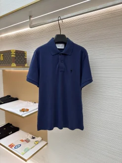 AMI Shirts & Polos Cotton (Navy) S-XL A4020260613032889