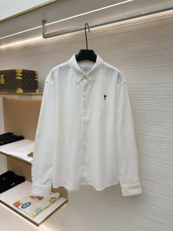 AMI Shirts & Polos Cotton (White) 38-44 A95202606130762109