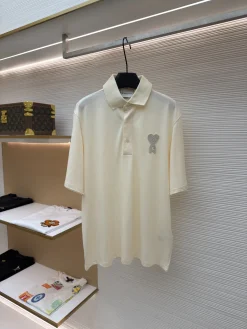 AMI T-shirts & Vests Cotton (Cream) S-XL A4520260613054189