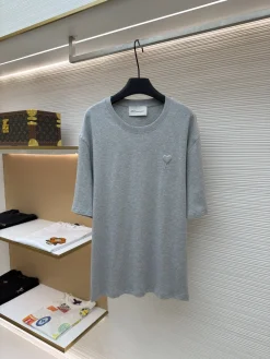 AMI T-shirts & Vests Cotton (Grey) S-XL A1020260613049379