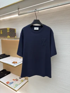AMI T-shirts & Vests Cotton (Navy) S-XL A2020260613084579