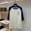 AMI T-shirts & Vests Cotton (White-Navy) S-XL A2020260613064579