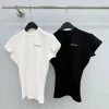 ANN ANDELMAN T-shirts & Vests Cotton (White-Black) XS-S-M A7020260601040789