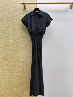 ANN DEMEULEMEESTER Skirts & Dresses Tencel-Linen (Black) S-M-L C05202606011578129