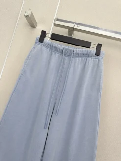 Alternative view of ANN DEMEULEMEESTER Trousers & Shorts Cotton (Light blue) S-M-L A7520260601115099
