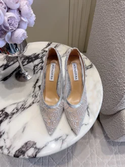Alternative view of AQUAZZURA Pumps & Heels Lace (Silver-White) EU35-39 C30202606030026139
