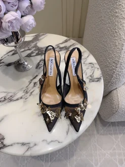 Alternative view of AQUAZZURA Pumps & Heels Mesh (Black-Gold) EU35-39 C40202606030029139