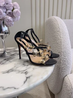 AQUAZZURA Pumps & Heels Suede (Black-Gold) EU35-39 C40202606030032139