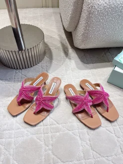 Alternative view of AQUAZZURA Sandals & Mules Leather (Pink-Brown) EU35-39 C50202606030036149