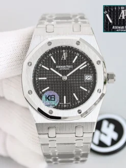 Alternative view of AUDEMARS PIGUET Royal Oak Automatic 15202 (Black-Blue-White Dial) 39mm ZF A400202606040032469