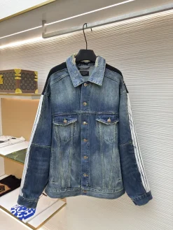 BALENCIAGA Coats & Jackets Denim (Blue-Black-White) C35202606130107149