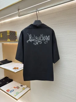 Alternative view of BALENCIAGA Shirts & Polos Cotton (Black) 44-48 A7020260613003299