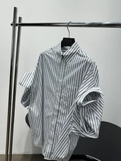 Alternative view of BALENCIAGA Shirts & Polos Cotton (White-Black) S-L B90202606010296129