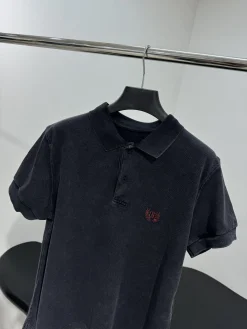 Alternative view of BALENCIAGA Shirts & Polos Pique Cotton (Black) S-L B20202606010313109