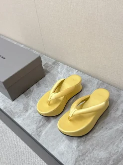 BALENCIAGA Slides & Slippers Satin (Yellow-Black) EU35-41 B60202606030052119