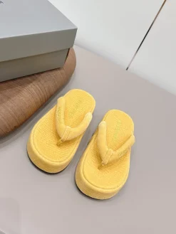 Alternative view of BALENCIAGA Slides & Slippers Textile (Yellow-Black) EU36-42 B40202606030057109