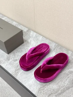 BALENCIAGA Slides & Slippers Velvet (Fuchsia) EU35-41 B10202606030062109