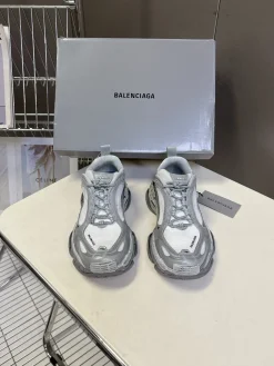 Alternative view of BALENCIAGA Sneakers & Trainers Mesh-Leather (White-Grey-Black) EU35-45 C60202606030075149