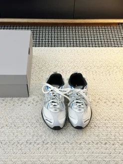 BALENCIAGA Sneakers & Trainers Mesh-Leather (White-Silver-Black-Blue) EU35-45 C00202606030077129