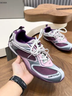 BALENCIAGA Sneakers & Trainers Mesh-Synthetic (Purple-Pink-Grey-White) EU35-46 C40202606030070139