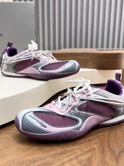 Alternative view of BALENCIAGA Sneakers & Trainers Mesh-Synthetic (Purple-Pink-Grey-White) EU35-46 C40202606030070139