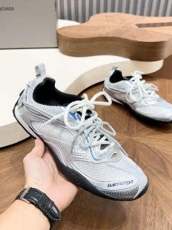 Alternative view of BALENCIAGA Sneakers & Trainers Mesh-Synthetic (Silver-White-Black-Blue) EU35-46 C40202606030071139