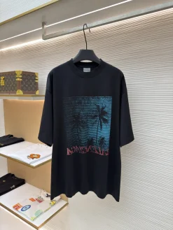 BALENCIAGA T-shirts & Vests Cotton (Black-Blue-Pink) XS-L A2020260613020579