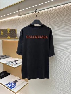 Alternative view of BALENCIAGA T-shirts & Vests Cotton (Black-Red) XS-L A2020260613034679