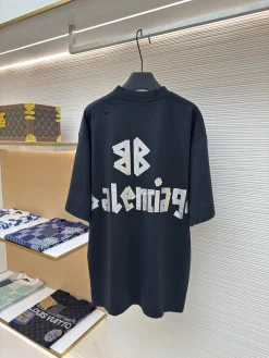 Alternative view of BALENCIAGA T-shirts & Vests Cotton (Black-White) 1-4 A6520260613056699